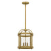 Quoizel MCP2814WS McPherson Three Light Pendant, Weathered Brass Main Image.jpg