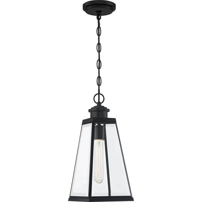 Quoizel PAX1507MBK Paxton One Light Mini Pendant, Matte Black Main Image.jpg