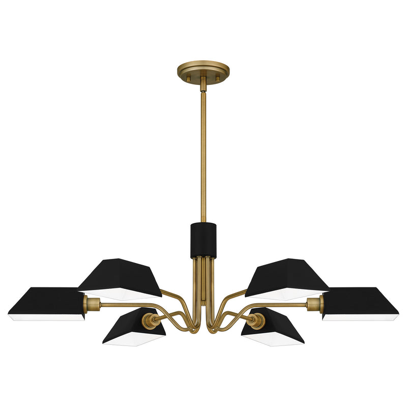 Quoizel QCH5350AB Sienna Six Light Chandelier, Aged Brass Main Image.jpg