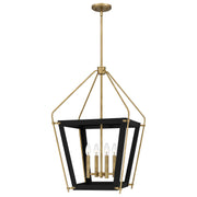 Quoizel QP5348EK Abbeville Four Light Pendant, Earth Black Main Image.jpg