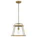 Quoizel QPP5344WS Cardiff One Light Mini Pendant, Weathered Brass Main Image.jpg