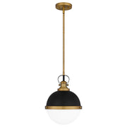 Quoizel QPP5352MBK Sullivan One Light Mini Pendant, Matte Black Main Image.jpg