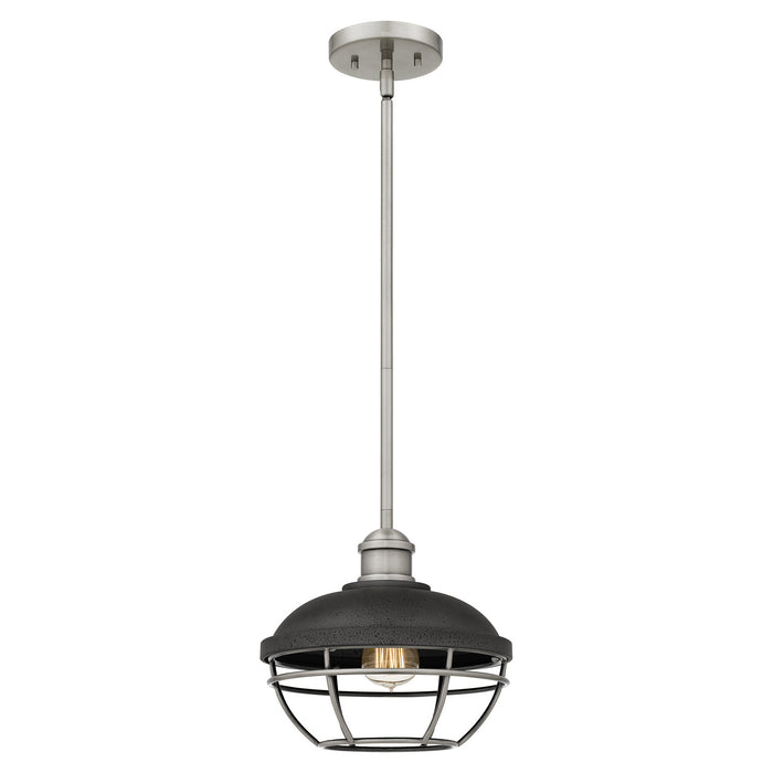 Quoizel SPP1510AP Sandpiper One Light Mini Pendant, Antique Polished Nickel Main Image.jpg