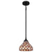 Quoizel TF5328MBK Ursa One Light Mini Pendant, Matte Black Main Image.jpg