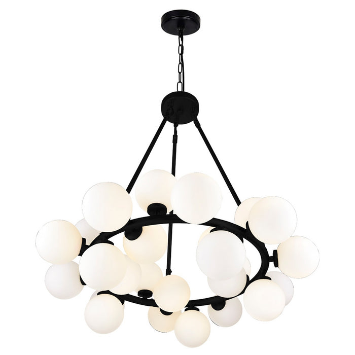 CWI Lighting 1020P26-25-101 Arya LED Chandelier Black Alt 4.jpg