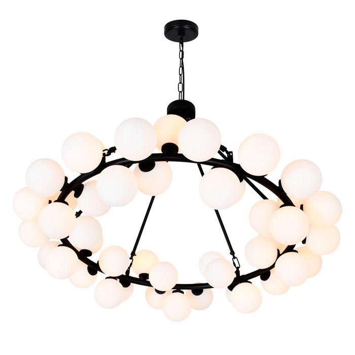 CWI Lighting 1020P39-45-101 Arya LED Chandelier Black Alt 2.jpg