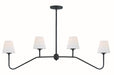 Crystorama KEE-A3004-BF Keenan Four Light Chandelier Black Forged Main Image.jpg