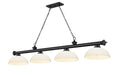 Z-Lite 2306-4MB-DMO14 Cordon Four Light Island Pendant, Matte Black Main Image.jpg