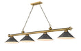 Z-Lite 2306-4RB-BRZ15 Cordon Four Light Island Pendant, Rubbed Brass Main Image.jpg