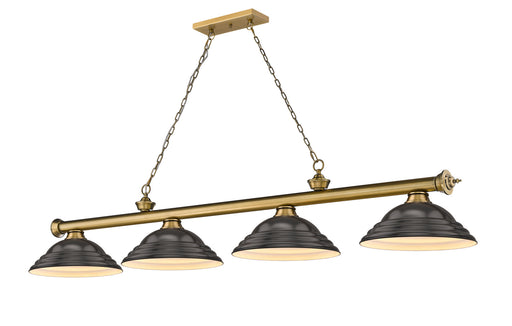 Z-Lite 2306-4RB-SBRZ Cordon Four Light Island Pendant, Rubbed Brass Main Image.jpg