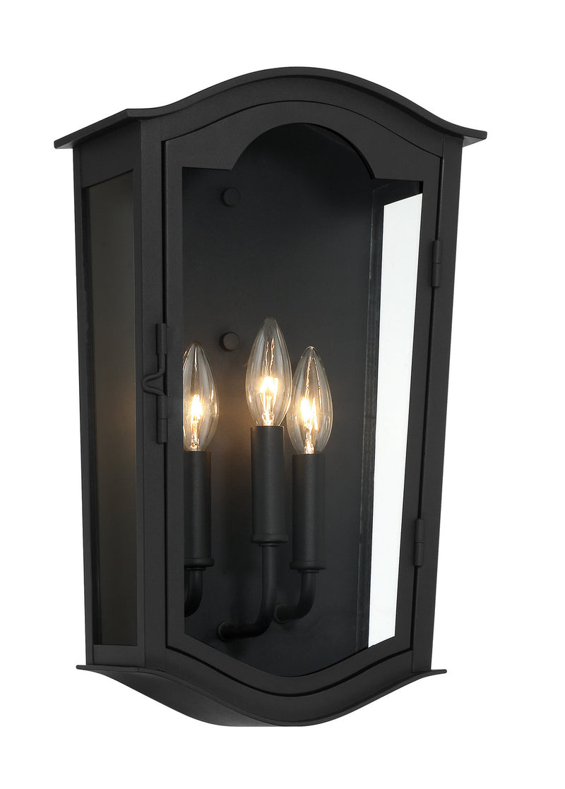 Minka-Lavery 73202-66 Houghton Hall Three Light Outdoor Wall Mount, Sand Coal Main Image.jpg
