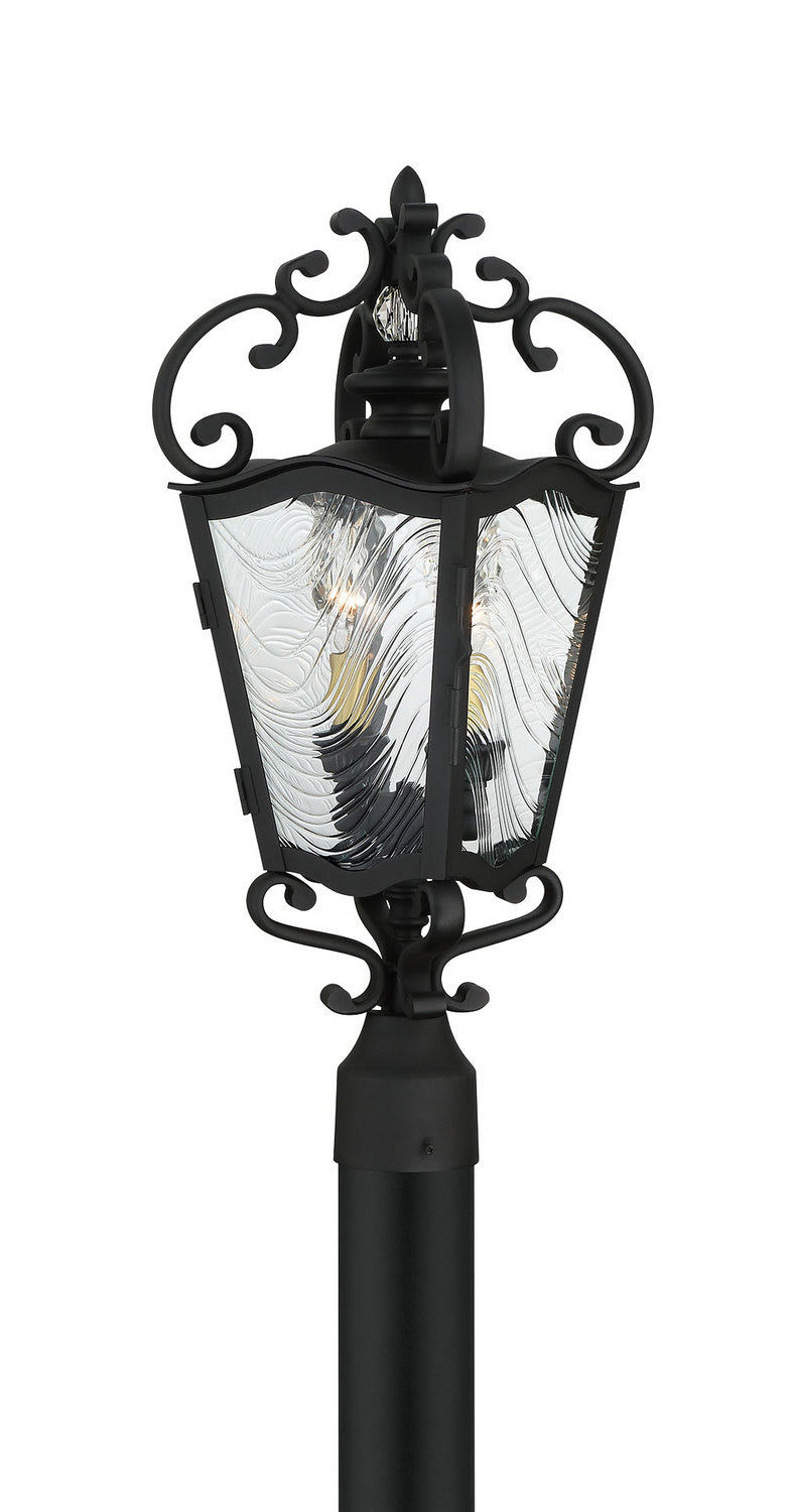 Minka-Lavery 9335-661 Brixton Ivy Two Light Outdoor Post Mount, Coal W/Honey Gold Highlight Main Image.jpg