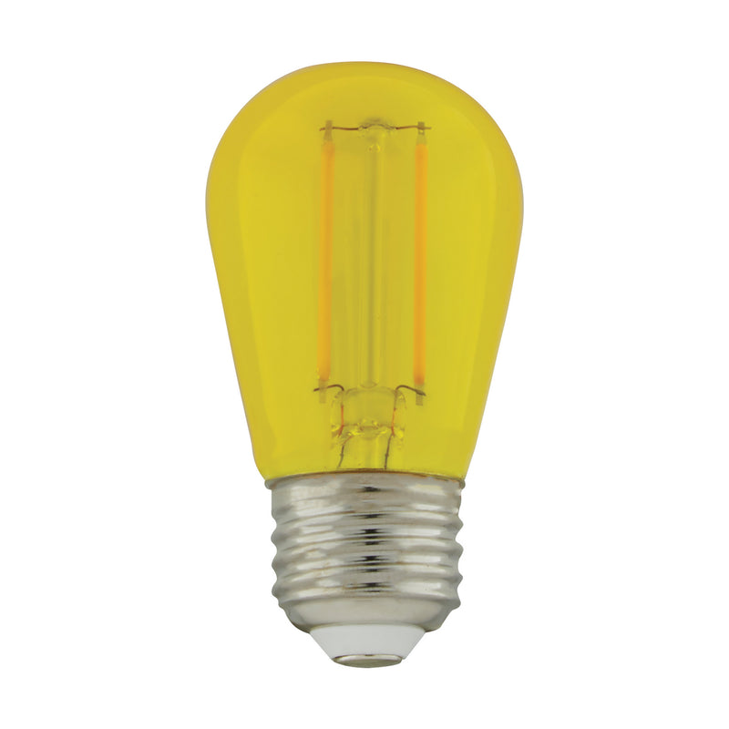 Satco S8025 Light Bulb, Transparent Yellow Main Image.jpg