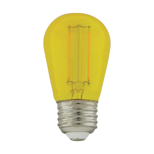 Satco S8025 Light Bulb, Transparent Yellow Main Image.jpg