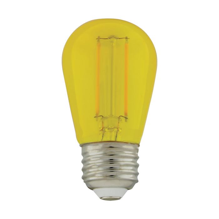 Satco S8025 Light Bulb, Transparent Yellow Main Image.jpg