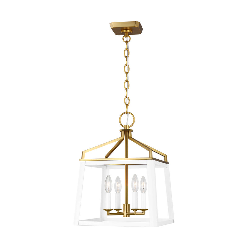 Visual Comfort Studio CC1564MWTBBS Carlow Four Light Lantern, Matte White Main Image.jpg