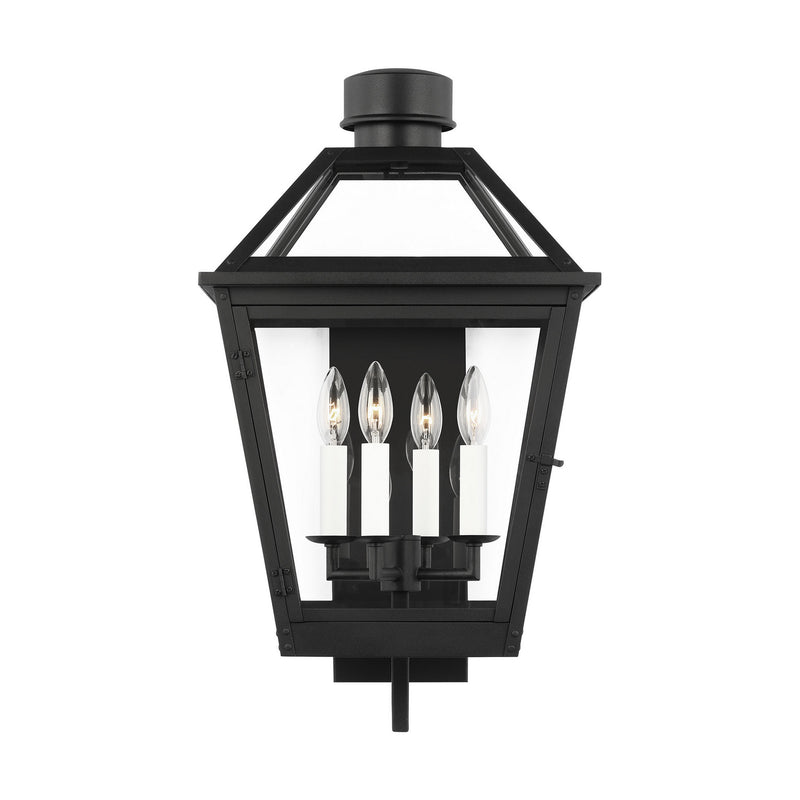 Visual Comfort Studio CO1374TXB Hyannis Four Light Lantern, Textured Black Main Image.jpg