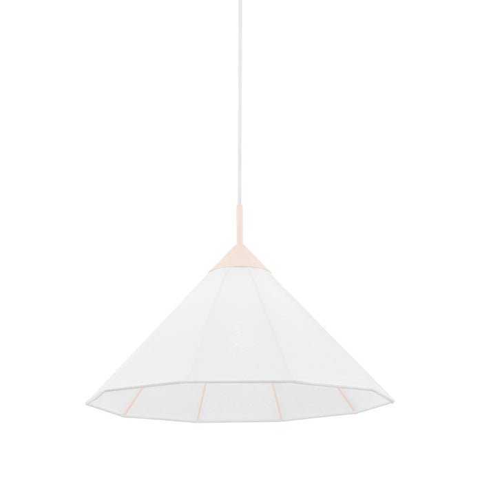 Mitzi H554701S-BLSH Gloria One Light Pendant, Blush Main Image.jpg