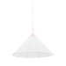 Mitzi H554701S-BLSH Gloria One Light Pendant, Blush Main Image.jpg