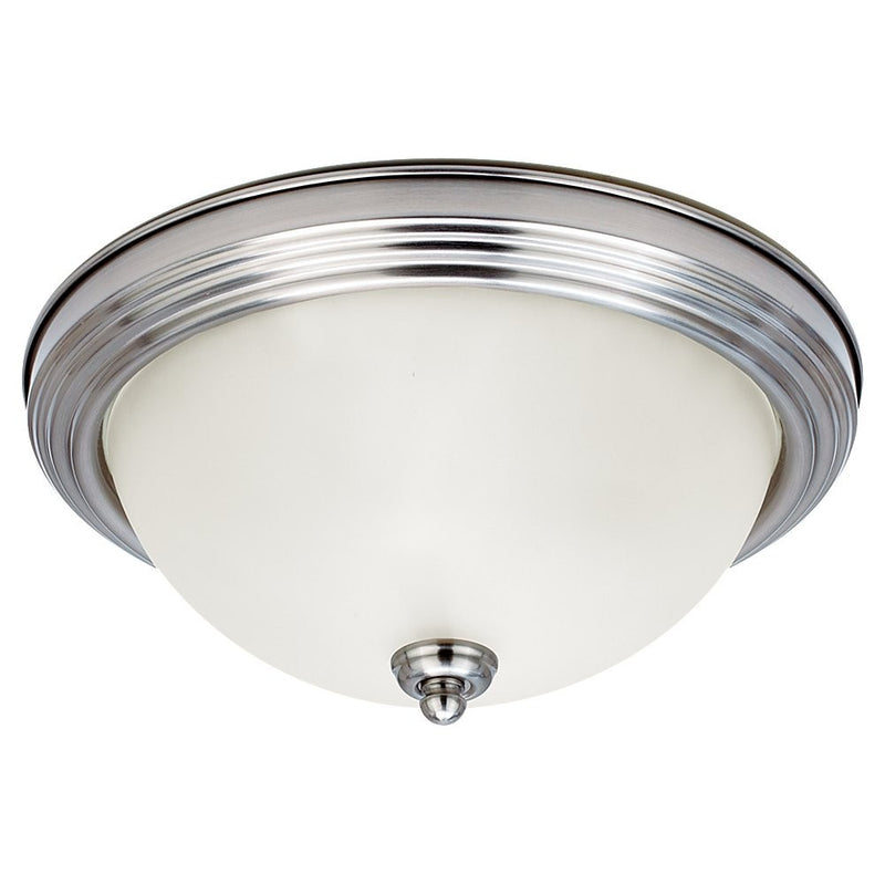 Generation Lighting 77064-962 Geary Two Light Flush Mount, Brushed Nickel Main Image.jpg