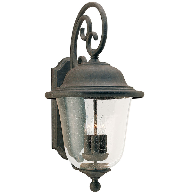 Generation Lighting 8461-46 Trafalgar Three Light Outdoor Wall Lantern, Oxidized Bronze Main Image.jpg