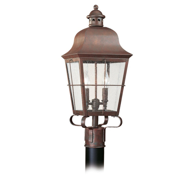 Generation Lighting 8262-44 Chatham Two Light Outdoor Post Lantern, Weathered Copper Main Image.jpg