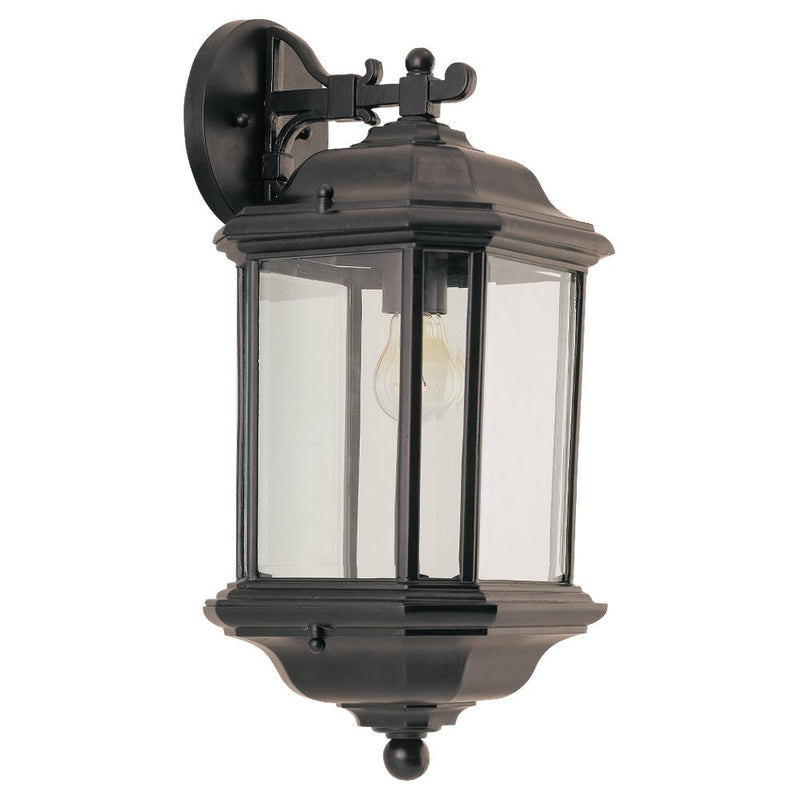 Generation Lighting 84032-12 Kent One Light Outdoor Wall Lantern, Black Main Image.jpg