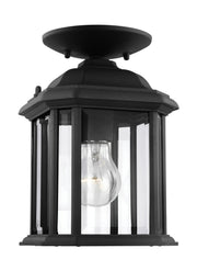 Generation Lighting 60029-12 Kent One Light Outdoor Semi-Flush Convertible Pendant, Black Alternate Image.jpg