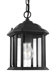 Generation Lighting 60029-12 Kent One Light Outdoor Semi-Flush Convertible Pendant, Black Main Image.jpg