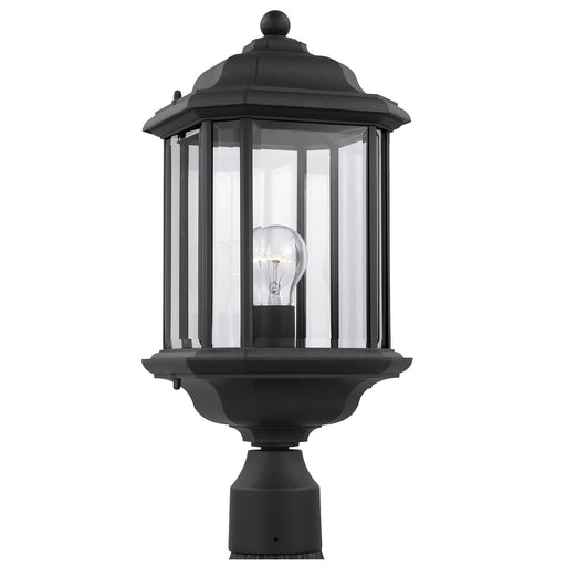 Generation Lighting 82029-12 Kent One Light Outdoor Post Lantern, Black Main Image.jpg