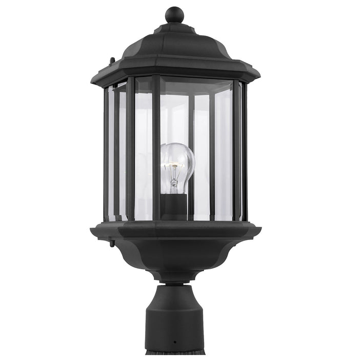 Generation Lighting 82029-12 Kent One Light Outdoor Post Lantern, Black Main Image.jpg