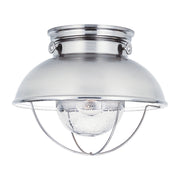 Generation Lighting 8869-98 Sebring One Light Outdoor Flush Mount, Brushed Stainless Main Image.jpg
