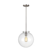 Visual Comfort Studio 6692101-962 Kate One Light Pendant, Brushed Nickel Main Image.jpg