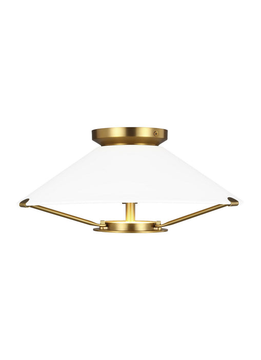 Visual Comfort Studio CF1091BBS Ultra-Light LED Flush Mount, Burnished Brass Main Image.jpg