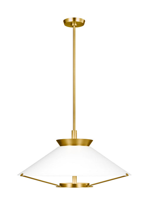 Visual Comfort Studio CP1331BBS Ultra Light LED Pendant, Burnished Brass Main Image.jpg