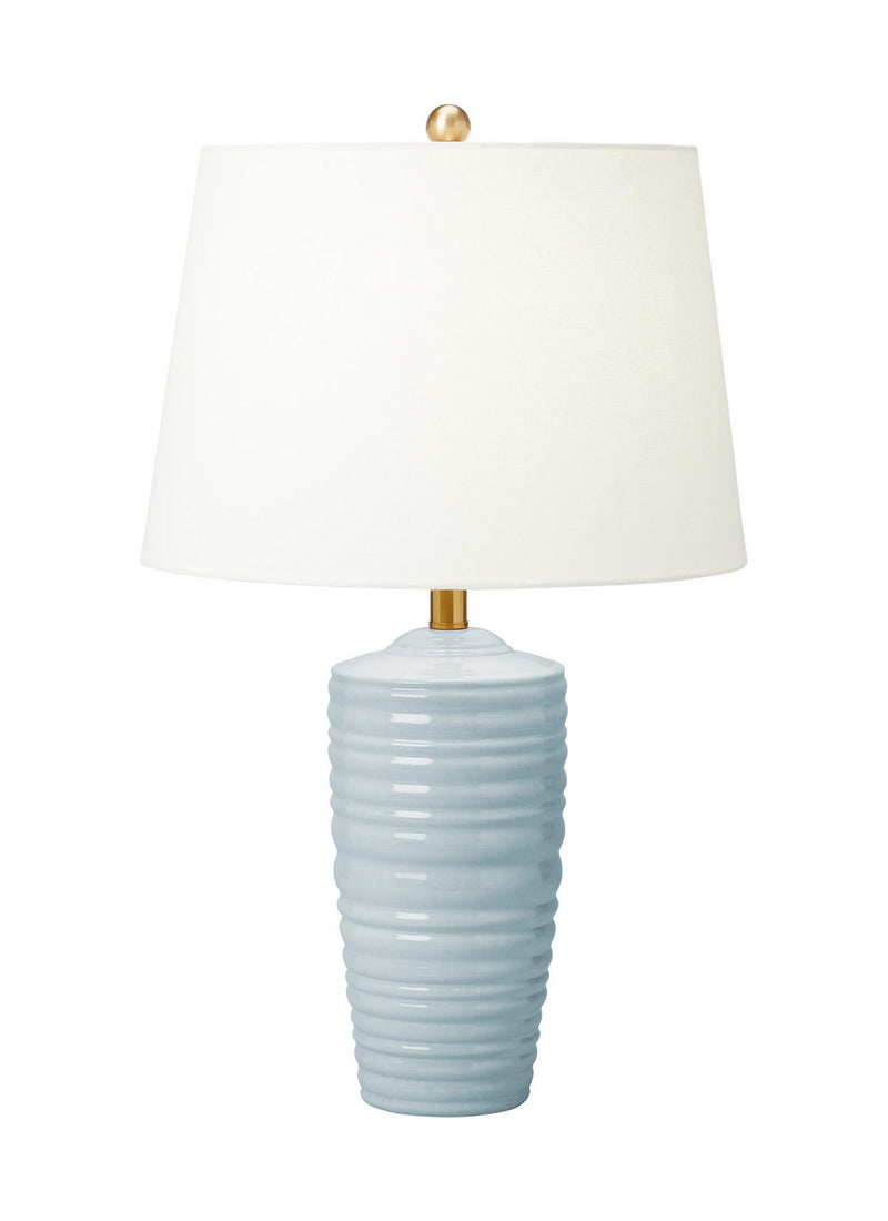 Visual Comfort Studio CT1201FRA1 Waveland One Light Table Lamp, Frosted Anglia Main Image.jpg