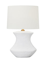 Visual Comfort Studio HT1021MWC1 Bone One Light Table Lamp, Matte White Ceramic Main Image.jpg
