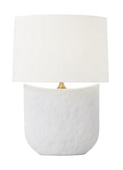 Visual Comfort Studio HT1031MWC1 Cenotes One Light Table Lamp, Matte White Ceramic Main Image.jpg