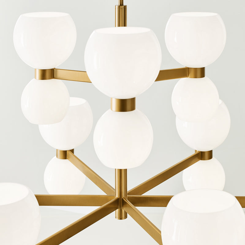 Visual Comfort Studio KSC10018BBSMG Londyn 18 Light Chandelier, Burnished Brass with Milk White Glass Alternate Image.jpg