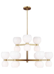 Visual Comfort Studio KSC10018BBSMG Londyn 18 Light Chandelier, Burnished Brass with Milk White Glass Main Image.jpg