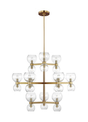 Visual Comfort Studio KSC10124BBSCG Londyn 24 Light Chandelier, Burnished Brass with Clear Glass Main Image.jpg
