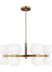 Visual Comfort Studio KSC10212BBSMG Londyn 12 Light Chandelier, Burnished Brass with Milk White Glass Main Image.jpg