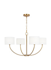 Visual Comfort Studio KSC1034BBS Sawyer Four Light Chandelier, Burnished Brass Main Image.jpg