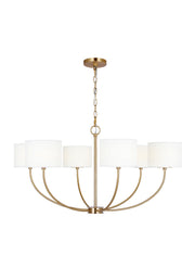 Visual Comfort Studio KSC1046BBS Sawyer Six Light Chandelier, Burnished Brass Main Image.jpg