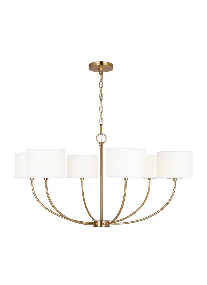 Visual Comfort Studio KSC1046BBS Sawyer Six Light Chandelier, Burnished Brass Main Image.jpg