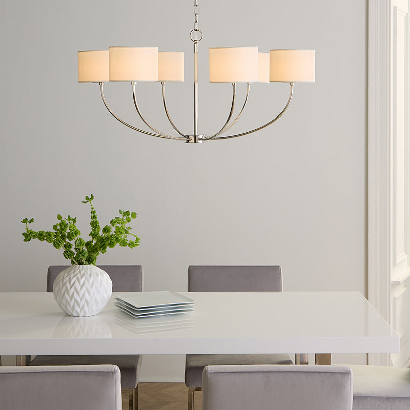 Visual Comfort Studio KSC1046PN Sawyer Six Light Chandelier, Polished Nickel Alternate Image 4.jpg