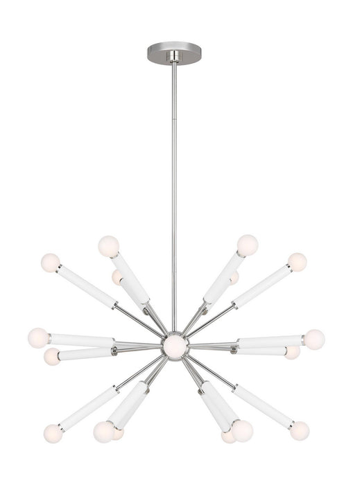 Visual Comfort Studio KSC10518PNGW Monroe 18 Light Chandelier, Polished Nickel Main Image.jpg