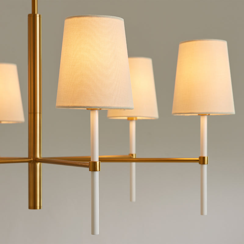 Visual Comfort Studio KSC1086BBSGW Monroe Six Light Chandelier, Burnished Brass Alternate Image.jpg