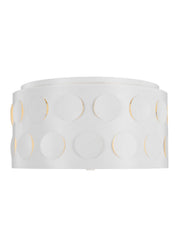 Visual Comfort Studio KSF1013MWT Dottie Three Light Flush Mount, Matte White Main Image.jpg
