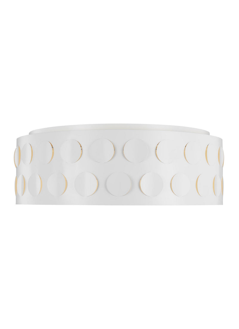 Visual Comfort Studio KSF1024MWT Dottie Four Light Flush Mount, Matte White Main Image.jpg